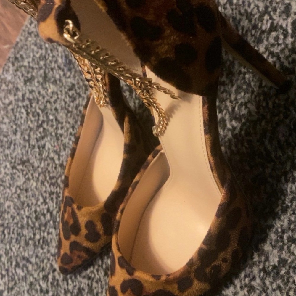Leopard Print Stiletto Heels